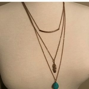 Stunning unique three tier necklace